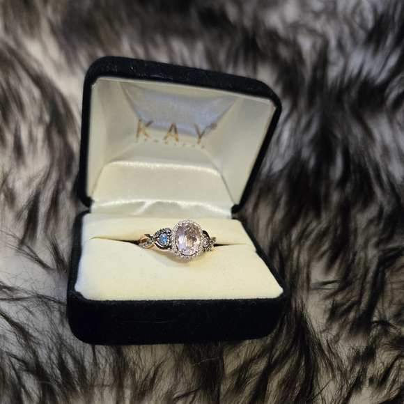 Levian Jewelry - LeVian Pink Morganite and Diamond Ring in Gold